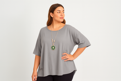 Three-quarter turn pose with confident expression